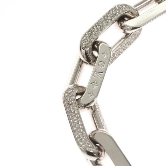 LOUIS VUITTON Collier LV Edge GM Necklace metal Silver tone MP3000 Auth 116084AM - Picture 12 of 14